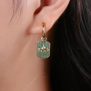 14K Gold Filled North Star Huggie Earrings